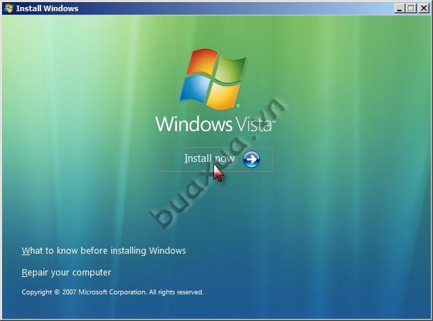 Nhấn Install now để bắt đầu cài đặt