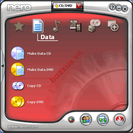 Data: Ghi các tập tin, dữ liệu.
