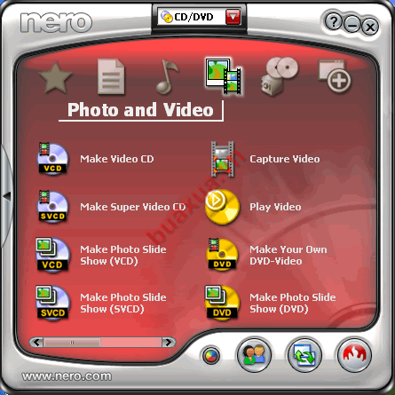 Photo and Video: Ghi các tập tin hình ảnh và phim.