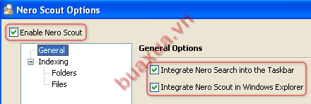 Nero Scout Options