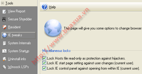 IE tweaks