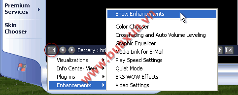 Chức năng Enhancements