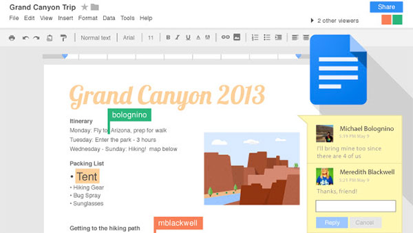 Google Docs là một bộ ứng dụng văn phòng chạy trên trình duyệt Web