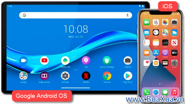 Hệ điều hành Android và iOS cho thiết bị di động