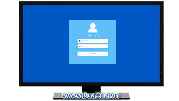 Đăng nhập vào tài khoản của người sử dụng máy vi tính