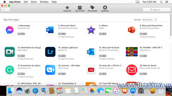 Cách cài đặt phần mềm trên kho ứng dụng App Store