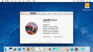 Cách xem thông số của máy vi tính và phiên bản hệ điều hành macOS