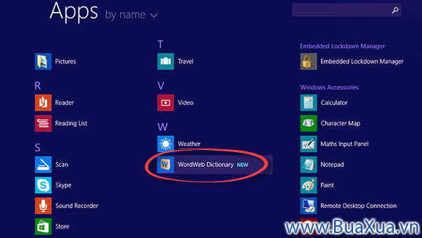 Ứng dụng mới cài đặt trong All Apps