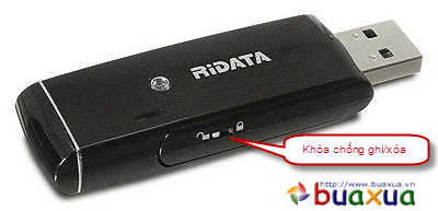 Sử dụng ổ dĩa USB có chức năng khóa