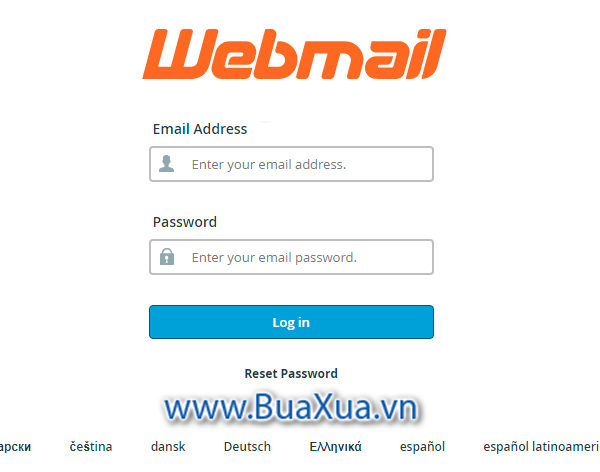 Đăng nhập vào hộp thư WebMail của bạn