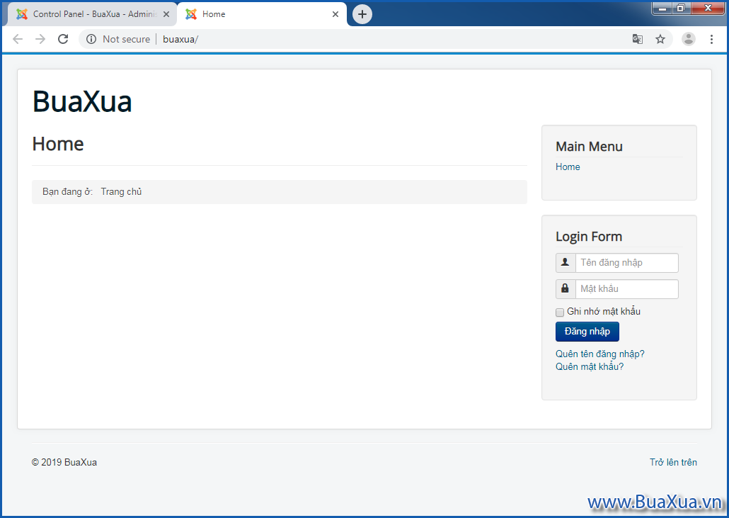 Trang web Joomla! của bạn