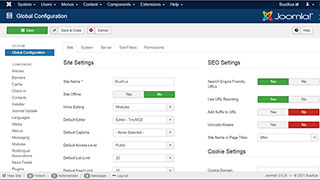 Cách thiết lập cấu hình tối ưu hóa công cụ tìm kiếm - SEO cho trang web Joomla!