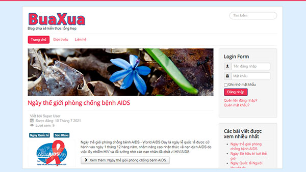 Cách tạo trang web nhật ký - Blog bằng Joomla!