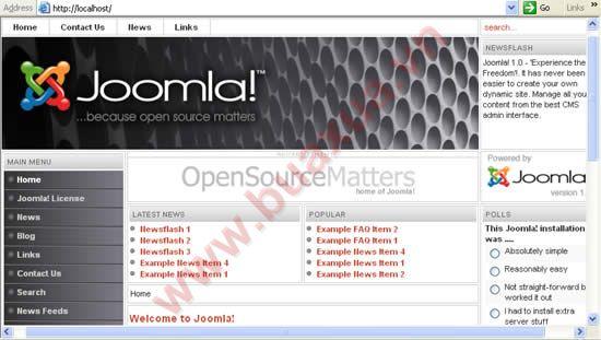 Joomla! 1.0 Front-end