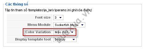 Thay đổi màu sắc của trang web