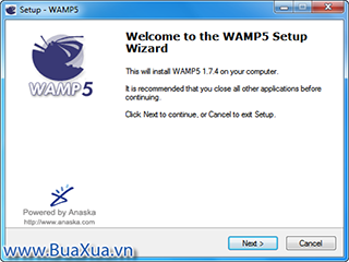 Cách cài chương trình Server WAMP5