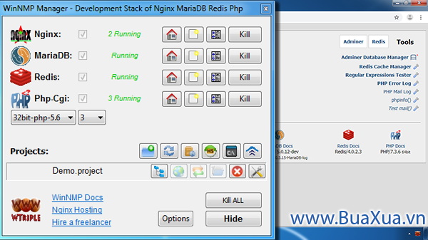 Cài đặt và sử dụng chương trình tạo máy chủ localhost WinNMP