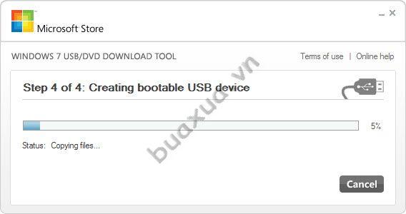 Creating bootable USB device