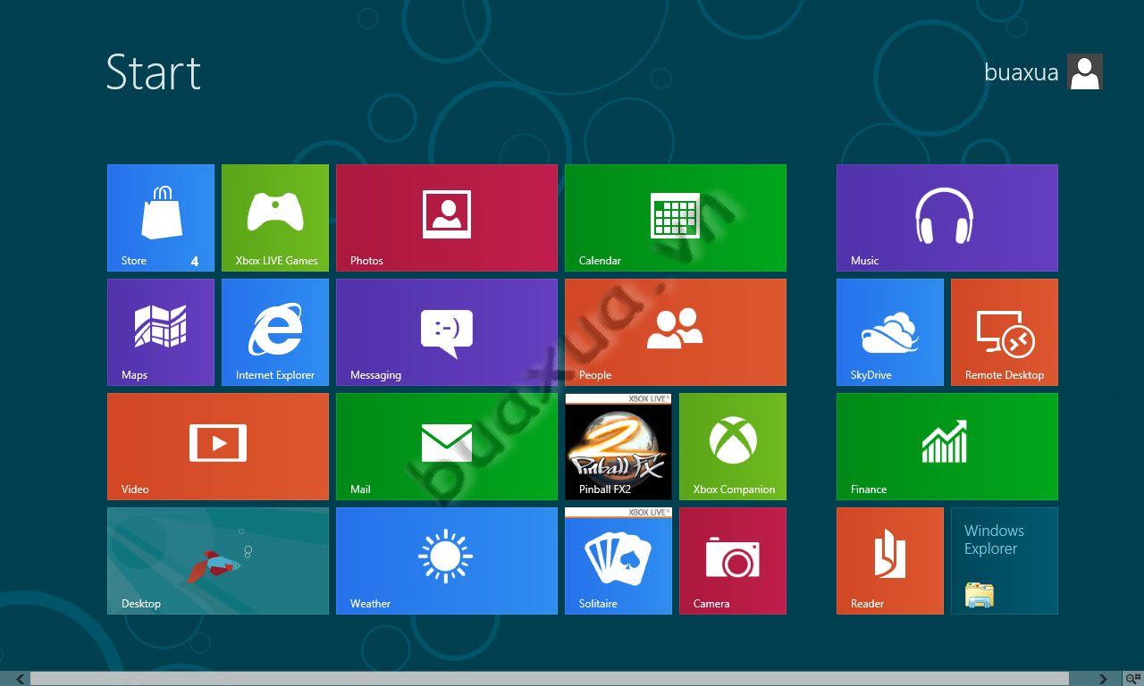 Windows 8 Start screen