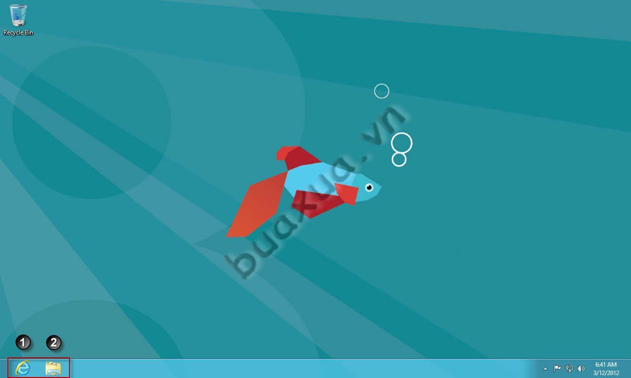 Chạy các ứng dụng nằm trên thanh tác vụ (Taskbar)