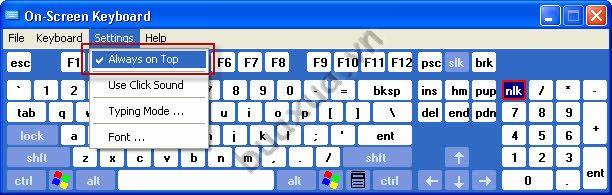 Bàn phím ảo On-Srceen keyboard settings