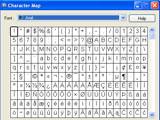 Sử dụng Character Map để chèn ký tự đặc biệt vào văn bản