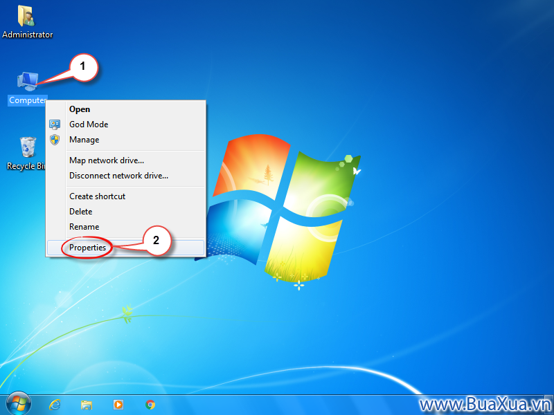 Cách xem thông số của máy vi tính và phiên bản hệ điều hành Windows 7