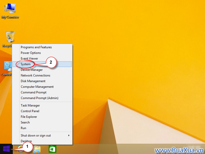 Cách xem thông số của máy vi tính và phiên bản hệ điều hành Windows 8