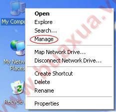 chọn Manage