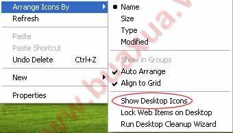Làm ẩn các Icon trên Desktop