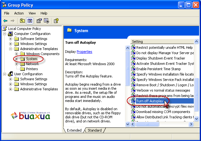 Turn off AutoPlay