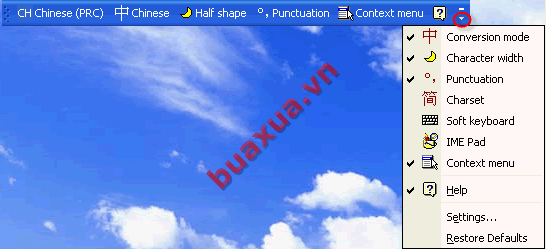 Chinese Language bar
