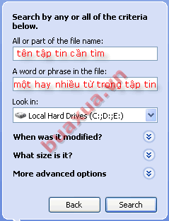 Search All files and folders