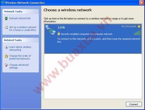 Choose a wireless network
