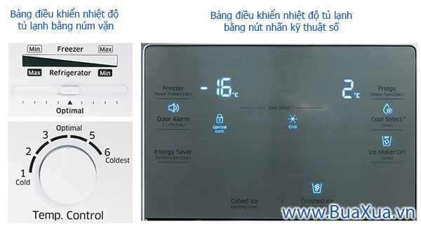 Bảng điều khiển nhiệt độ của tủ lạnh – Temperature Control