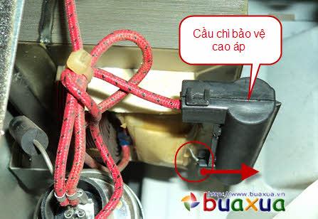 Cầu chì bảo vệ điện cao áp của lò vi ba