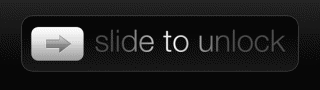 Nút slide to unlock trên màn hình iPhone